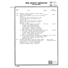 Aviation Part 979-B-1 for Piper PA-23 Apache Aircraft