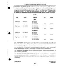 Aviation Part 10-320-BIA for Piper PA-30 Twin Comanche Aircraft
