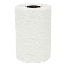 Nylon Waxed Lacing Cord/White, 500 yards. Size Width: .077-.094 , Thickness: .011-.017 , MIL-T-43435 B-A-A-52080-B-3 Berry Compliant, Temperature Range: -67F to 250F (-55C to 121 C).  103-2 Natural Hw