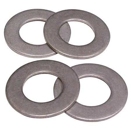 Standard Thickness Cad-plate Steel Flat Washer, No. 8, 100 pack HD AN960-8-100