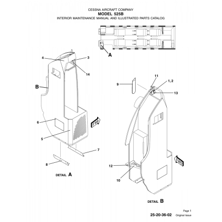 Original Issue 25-20-36-02 for Cessna 525B Aircraft Original Issue 25-20-36-02 for Cessna 525B Aircraft
