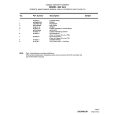 Aviation Part S1021A4-6 for Cessna 560XL Aircraft