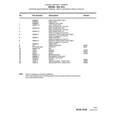 Aviation Part 4589027-12 for Cessna 560XL Aircraft