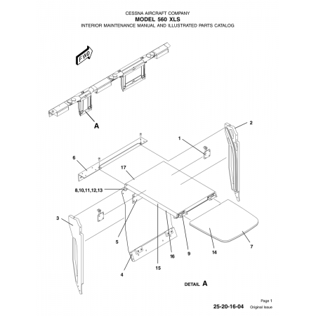 Original Issue 25-20-16-04 for Cessna 560 Aircraft Original Issue 25-20-16-04 for Cessna 560 Aircraft