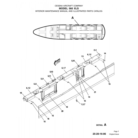 Original Issue 25-20-16-06 for Cessna 560 Aircraft