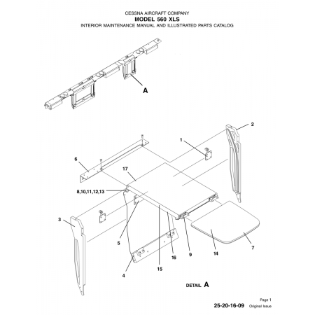 Original Issue 25-20-16-09 for Cessna 560 Aircraft