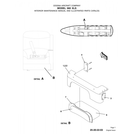 Original Issue 25-20-22-03 for Cessna 560 Aircraft