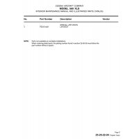 Aviation Part P01074-207 for Cessna 560 Aircraft