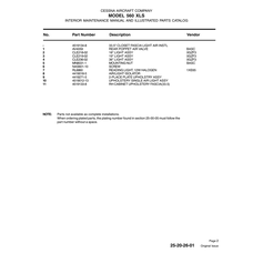 Aviation Part 4419271-5 for Cessna 560XL Aircraft