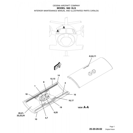Original Issue 25-20-26-02 for Cessna 560 Aircraft Original Issue 25-20-26-02 for Cessna 560 Aircraft