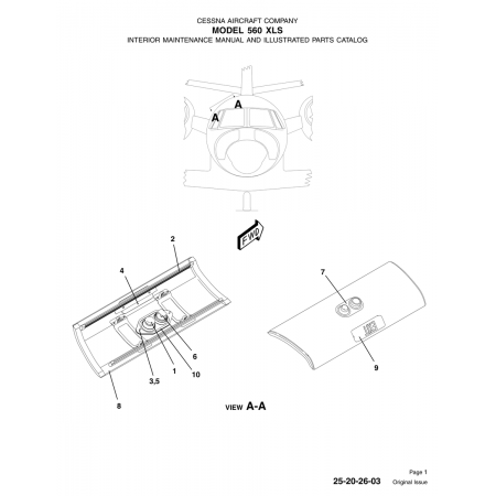 Original Issue 25-20-26-03 for Cessna 560 Aircraft Original Issue 25-20-26-03 for Cessna 560 Aircraft