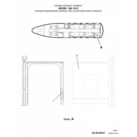 Original Issue 25-20-28-01 for Cessna 560 Aircraft Original Issue 25-20-28-01 for Cessna 560 Aircraft