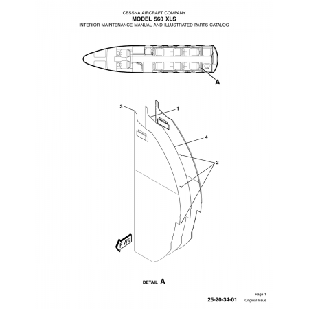 Original Issue 25-20-34-01 for Cessna 560 Aircraft Original Issue 25-20-34-01 for Cessna 560 Aircraft