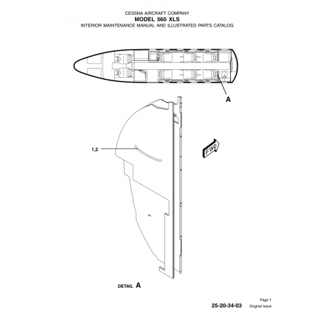 Original Issue 25-20-34-03 for Cessna 560 Aircraft Original Issue 25-20-34-03 for Cessna 560 Aircraft