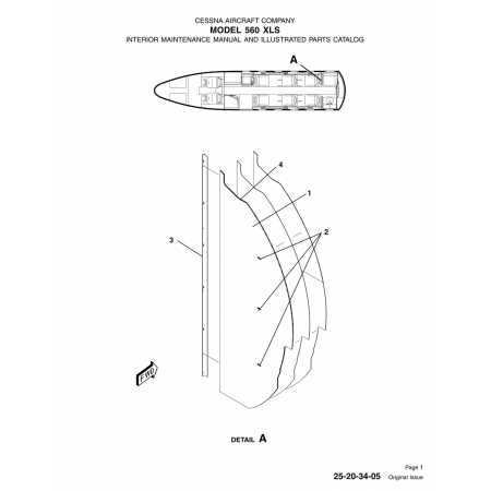 Original Issue 25-20-34-05 for Cessna 560 Aircraft