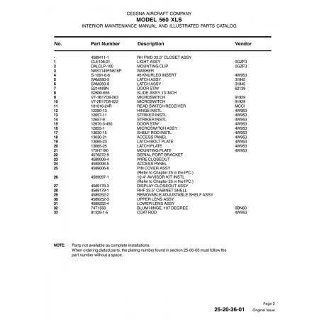 13030-21 — Aviation Part for Cessna 560