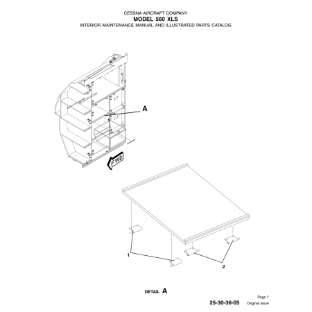 Original Issue 25-30-36-05 for Cessna 560 Aircraft