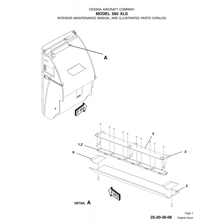 Original Issue 25-20-36-06 for Cessna 560 Aircraft Original Issue 25-20-36-06 for Cessna 560 Aircraft