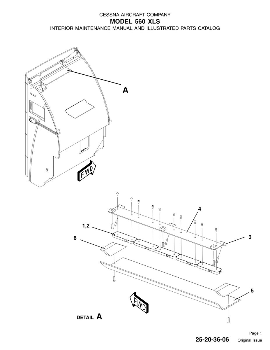 Original Issue 25-20-36-06 for Cessna 560XL Aircraft