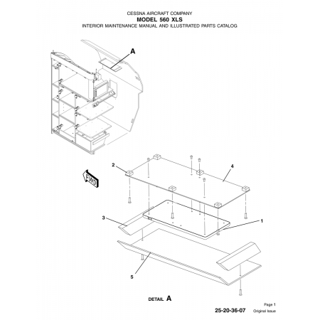 Original Issue 25-20-36-07 for Cessna 560 Aircraft Original Issue 25-20-36-07 for Cessna 560 Aircraft