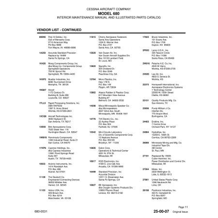 Aviation Part 095N5 — Cessna 680 095N5 — Aviation Part for Cessna 680