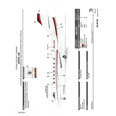 Original Issue 25-00-09 for Cessna 680 Aircraft