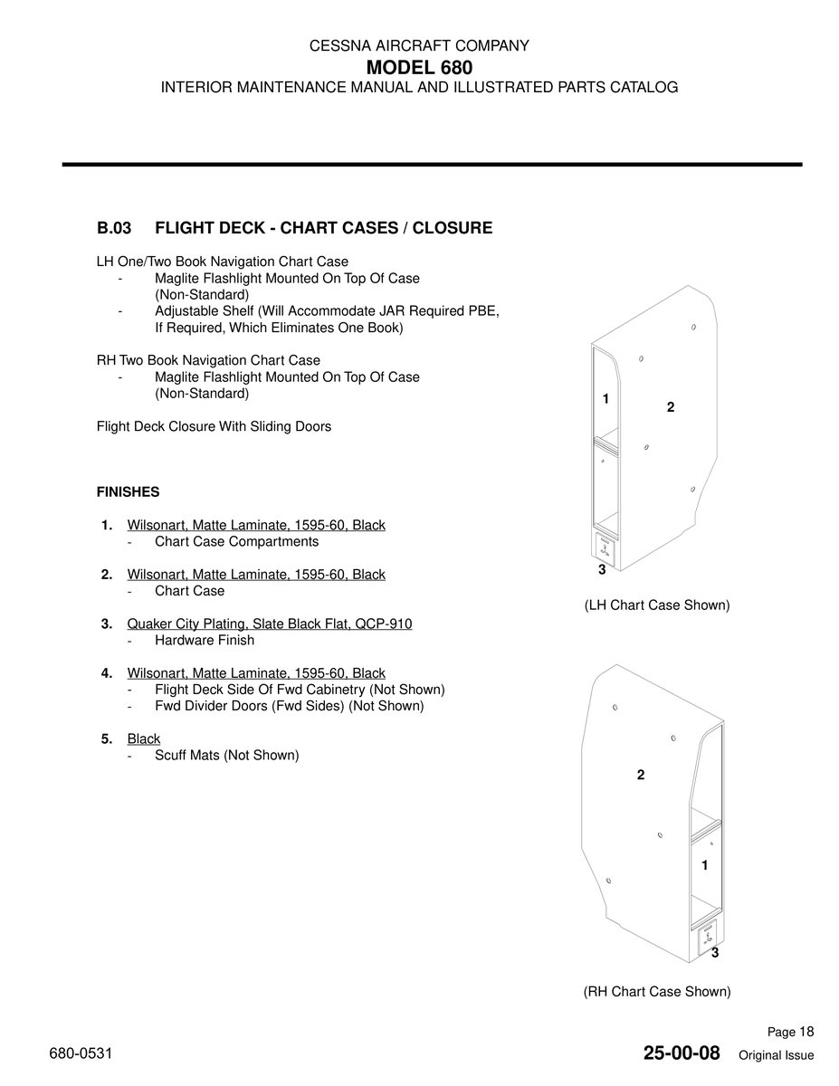 1. Wilsonart 1595-60 for Cessna 680 Aircraft