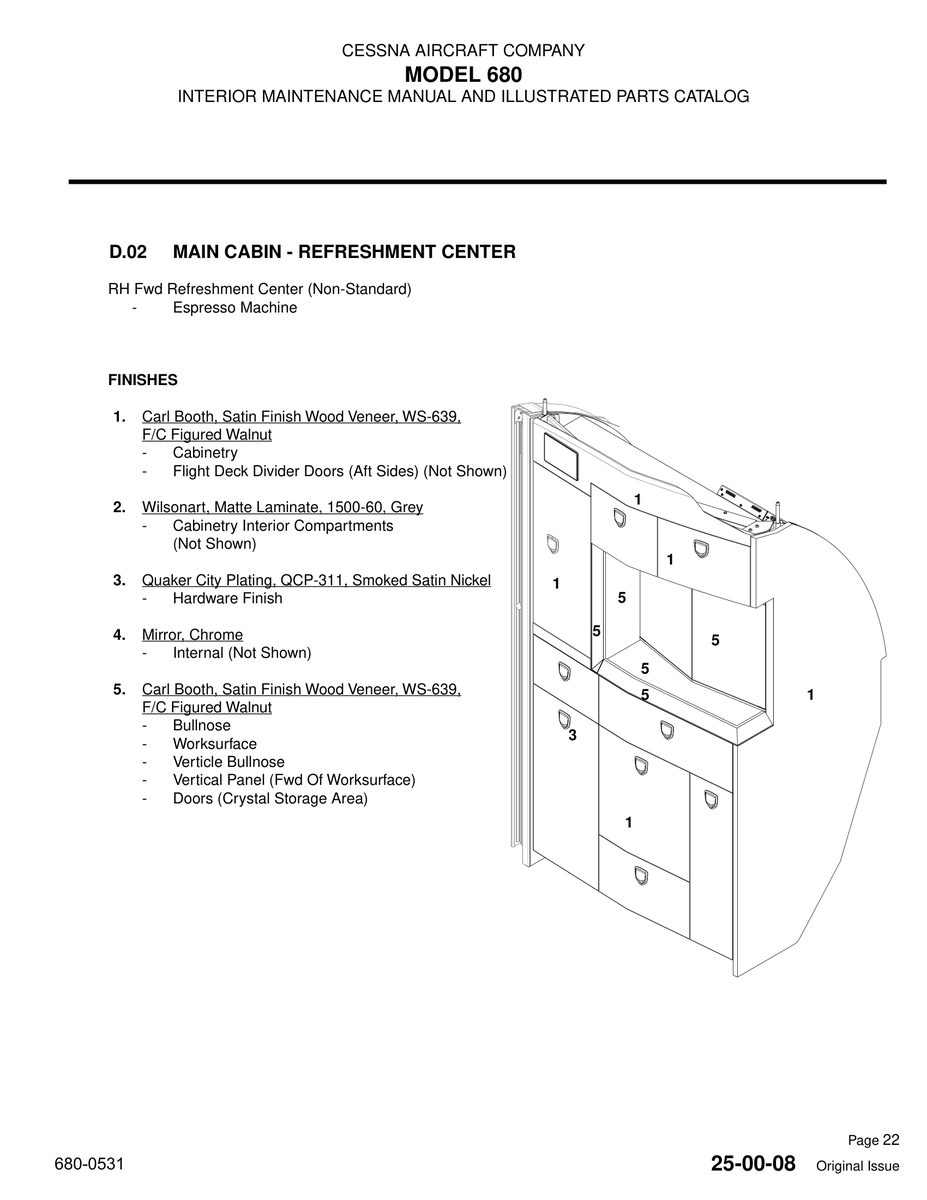 2. Wilsonart 1500-60 for Cessna 680 Aircraft