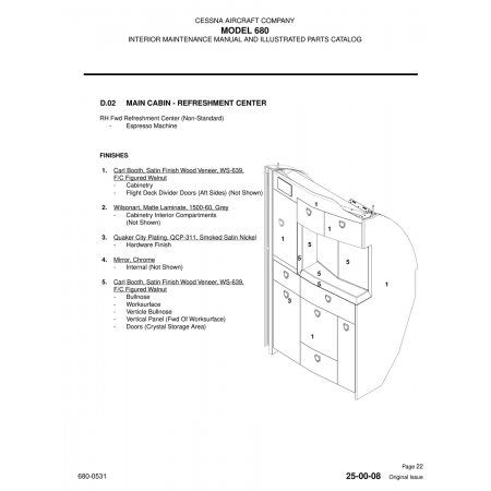 2. Wilsonart 1500-60 for Cessna 680 Aircraft 2. Wilsonart 1500-60 for Cessna 680 Aircraft