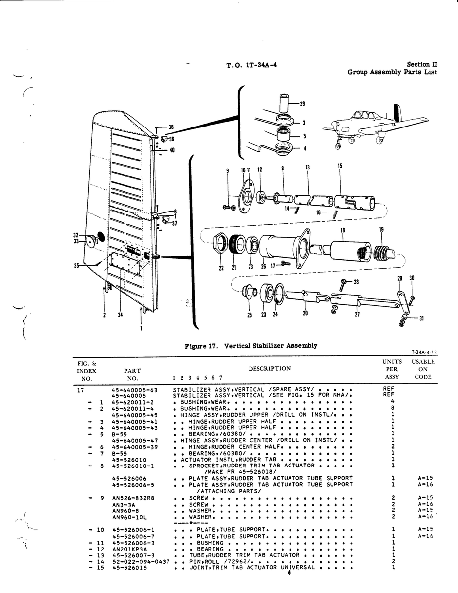 AN-Standard Aircraft Hardware ANS26-832R8 for Beechcraft T34 Mentor Aircraft