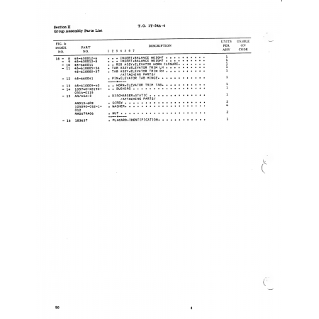 Aviation Part 45-610005-37 for Beech T34 Mentor Aircraft Aviation Part 45-610005-37 for Beech T34 Mentor Aircraft