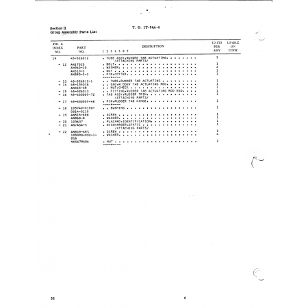 Aviation Part 45-526012-1 for Beech T34 Mentor Aircraft