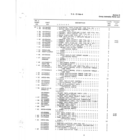Aviation Part 58-53081 for Beech T34 Mentor Aircraft Aviation Part 58-53081 for Beech T34 Mentor Aircraft