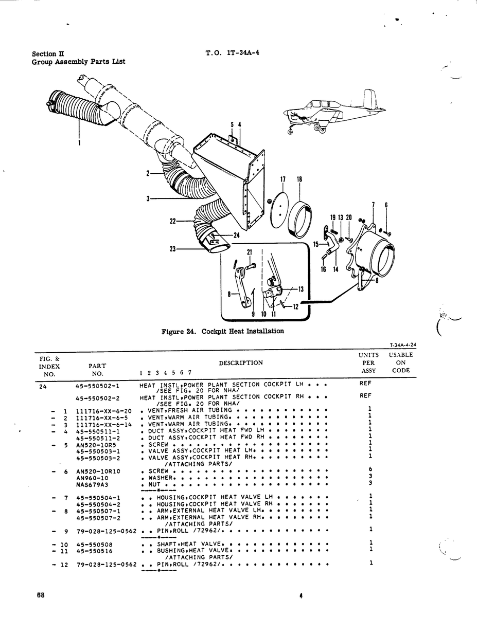 Aviation Part 79-028-125-0562 for Beechcraft T34 Mentor Aircraft