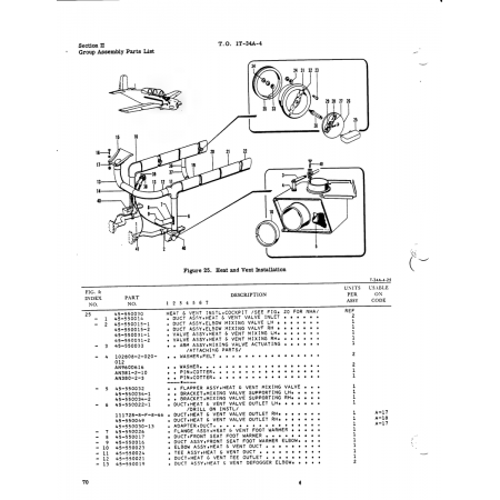 Aviation Part T-34A-4-25 for Beech T34 Mentor Aircraft Aviation Part T-34A-4-25 for Beech T34 Mentor Aircraft