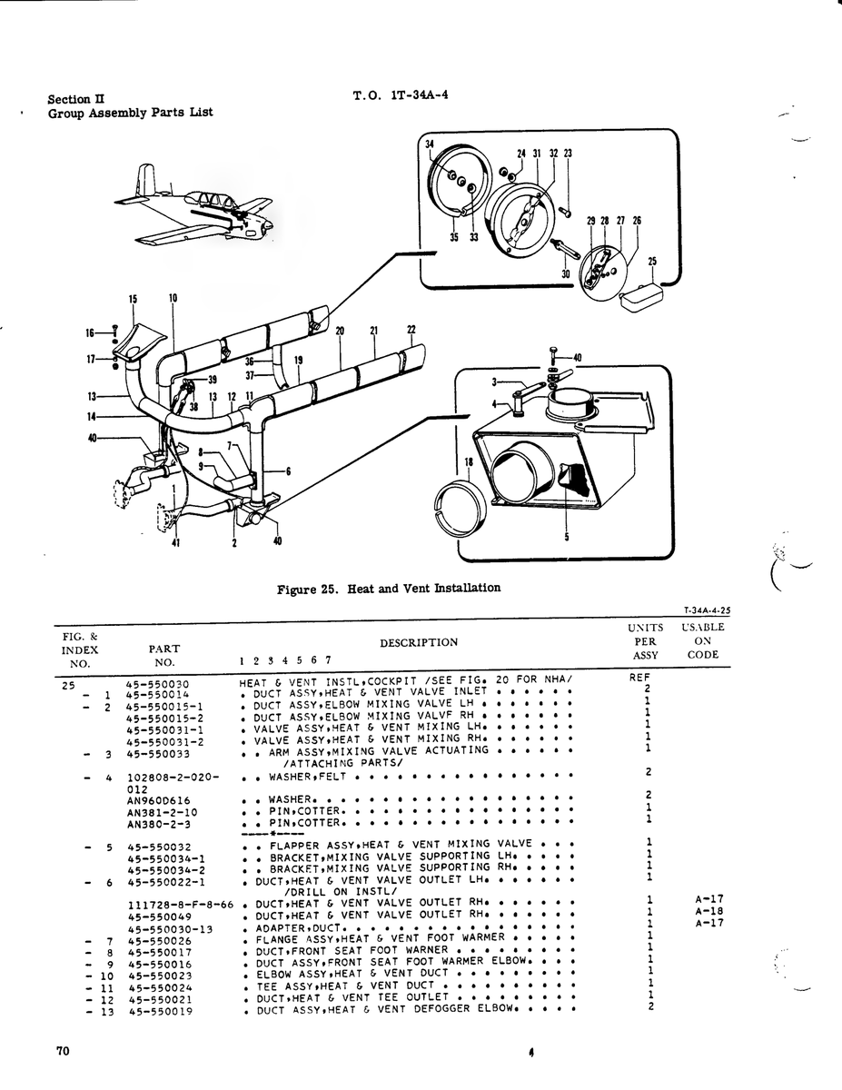 Aviation Part 1934567 for Beechcraft T34 Mentor Aircraft