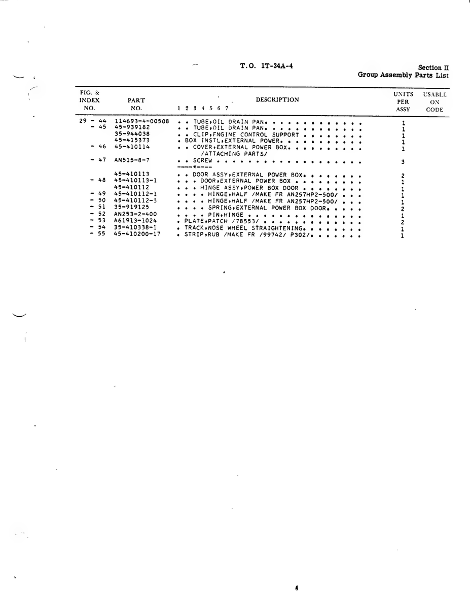 Aviation Part 35-410338-1 for Beechcraft T34 Mentor Aircraft