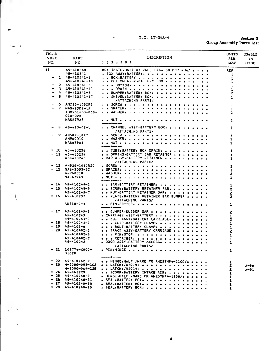 Aviation Part 45-410245-7 for Beechcraft T34 Mentor Aircraft
