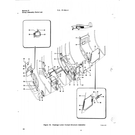 Aviation Part T-34A-4-32 for Beech T34 Mentor Aircraft Aviation Part T-34A-4-32 for Beech T34 Mentor Aircraft