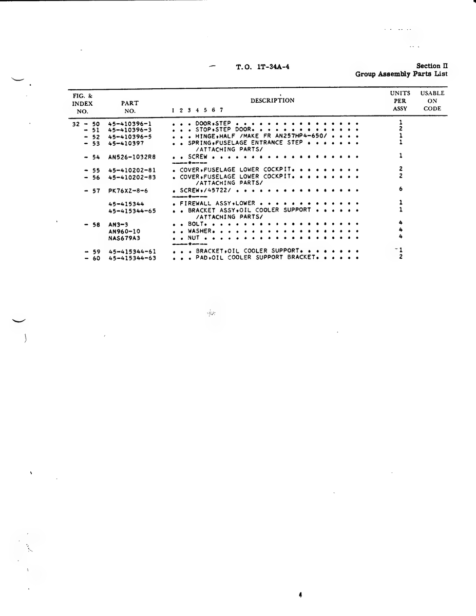Aviation Part PK76X2-8-6 for Beechcraft T34 Mentor Aircraft