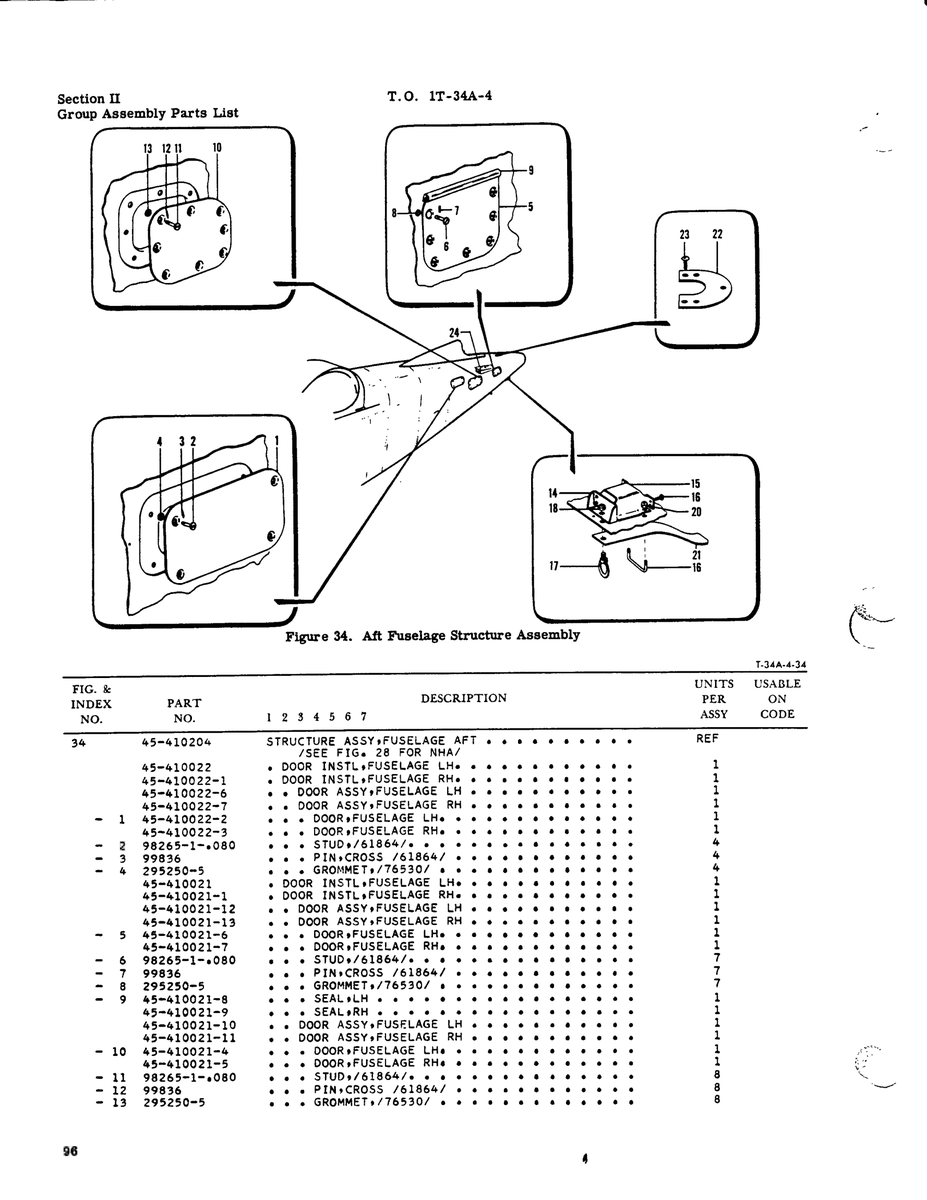 Aviation Part 45-410022-6 for Beechcraft T34 Mentor Aircraft