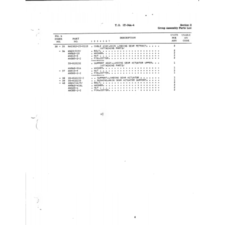 Aviation Part 35-810132-2 for Beech T34 Mentor Aircraft Aviation Part 35-810132-2 for Beech T34 Mentor Aircraft