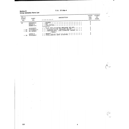 Aviation Part 45-810071-1 for Beech T34 Mentor Aircraft Aviation Part 45-810071-1 for Beech T34 Mentor Aircraft