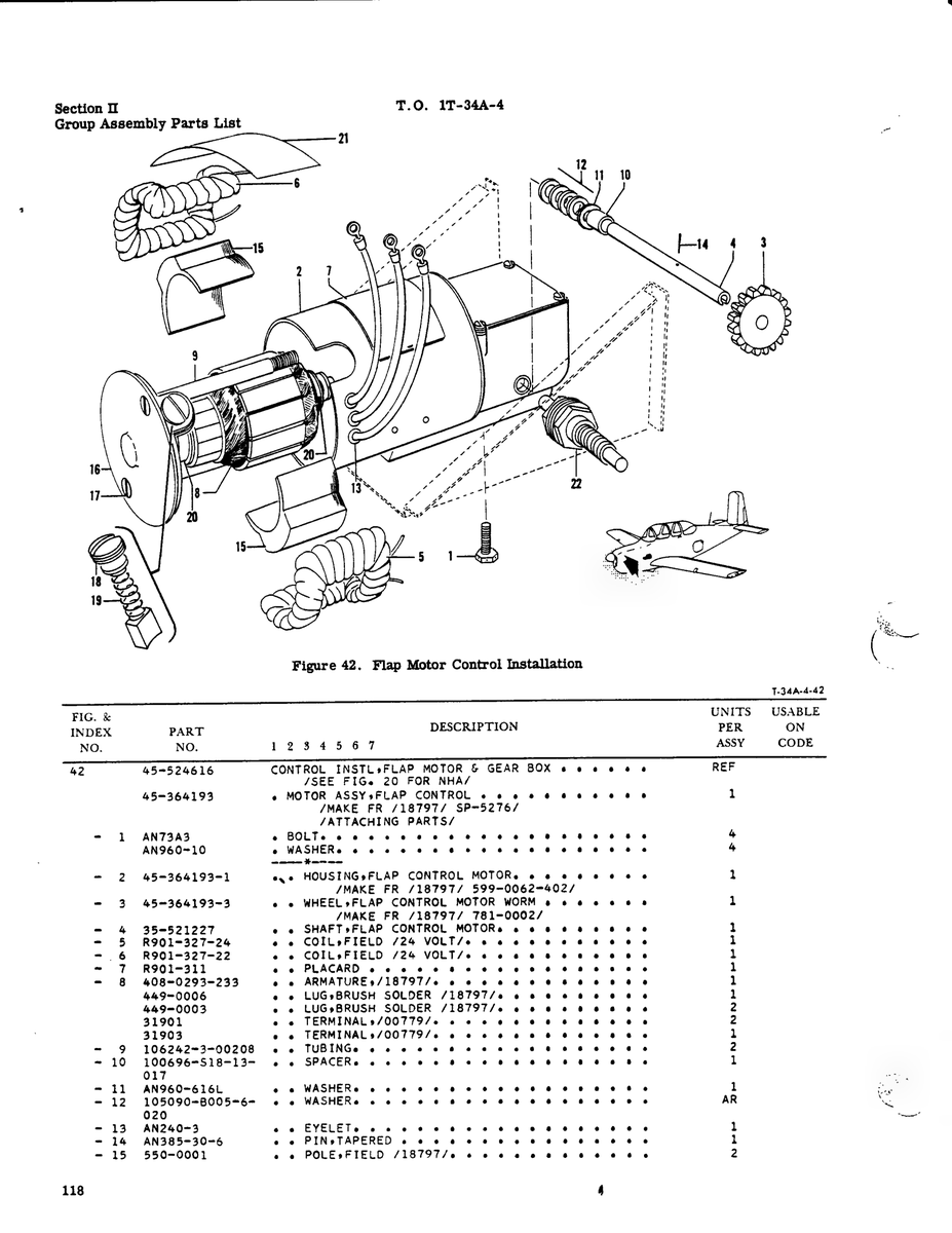 Aviation Part R901-327-24 for Beechcraft T34 Mentor Aircraft