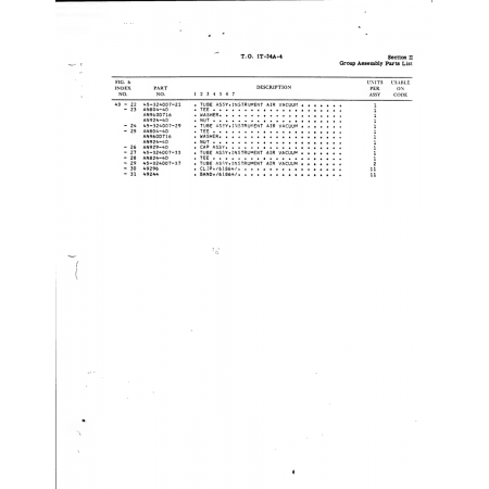 Aviation Part 45-324007-33 for Beech T34 Mentor Aircraft Aviation Part 45-324007-33 for Beech T34 Mentor Aircraft