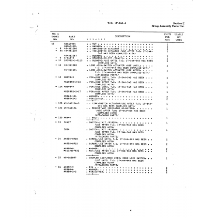 Aviation Part 100952-1-0110 for Beech T34 Mentor Aircraft Aviation Part 100952-1-0110 for Beech T34 Mentor Aircraft