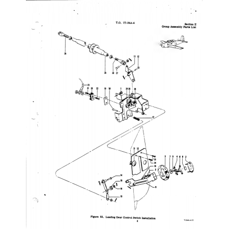 Aviation Part T-34A-4-52 for Beech T34 Mentor Aircraft Aviation Part T-34A-4-52 for Beech T34 Mentor Aircraft