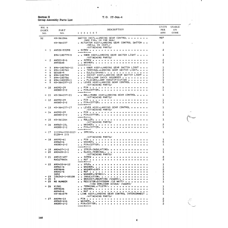 Aviation Part 0128-9 for Beech T34 Mentor Aircraft Aviation Part 0128-9 for Beech T34 Mentor Aircraft