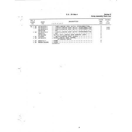 Aviation Part 45-361074-1 for Beech T34 Mentor Aircraft