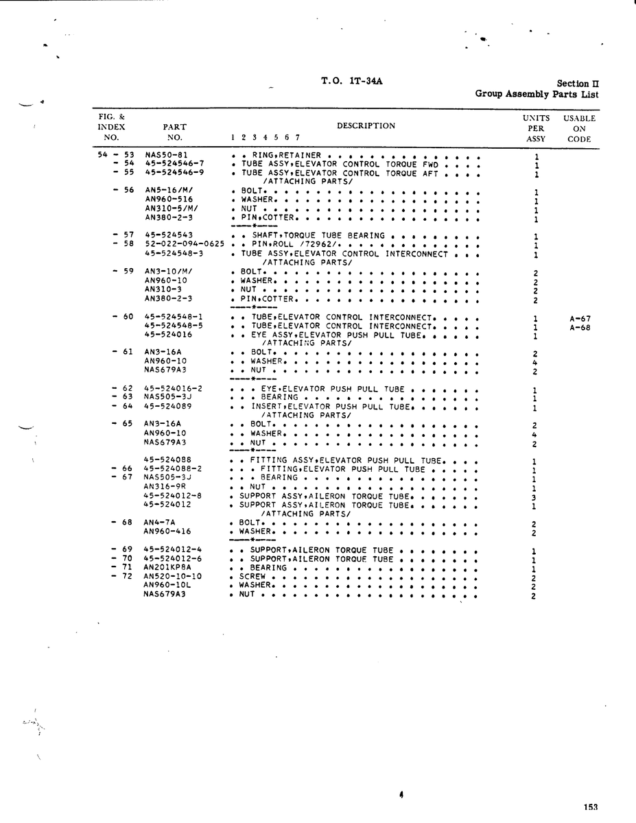 Aviation Part 45-524088-2 for Beechcraft T34 Mentor Aircraft